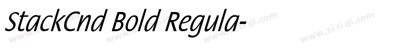 StackCnd Bold Regula字体转换